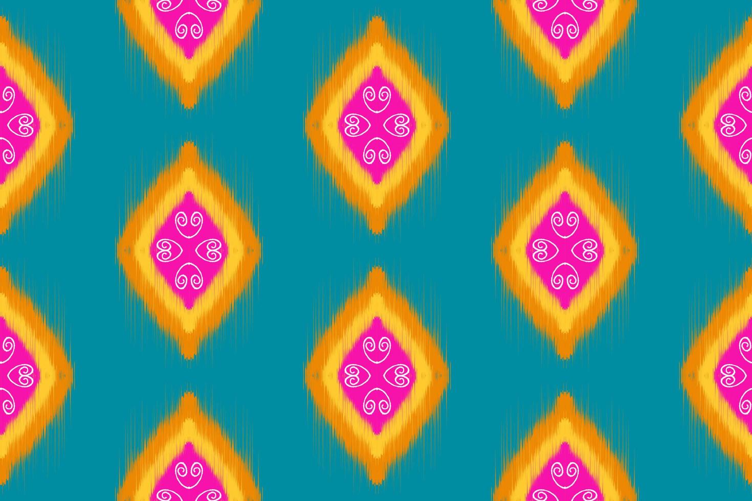 abstract etnisch oosters ikat naadloos patroon origineel ontwerp voor achtergrond tapijt behang kleding inpakken batik kleding stof vector illustratie mode werk borduurwerk foto