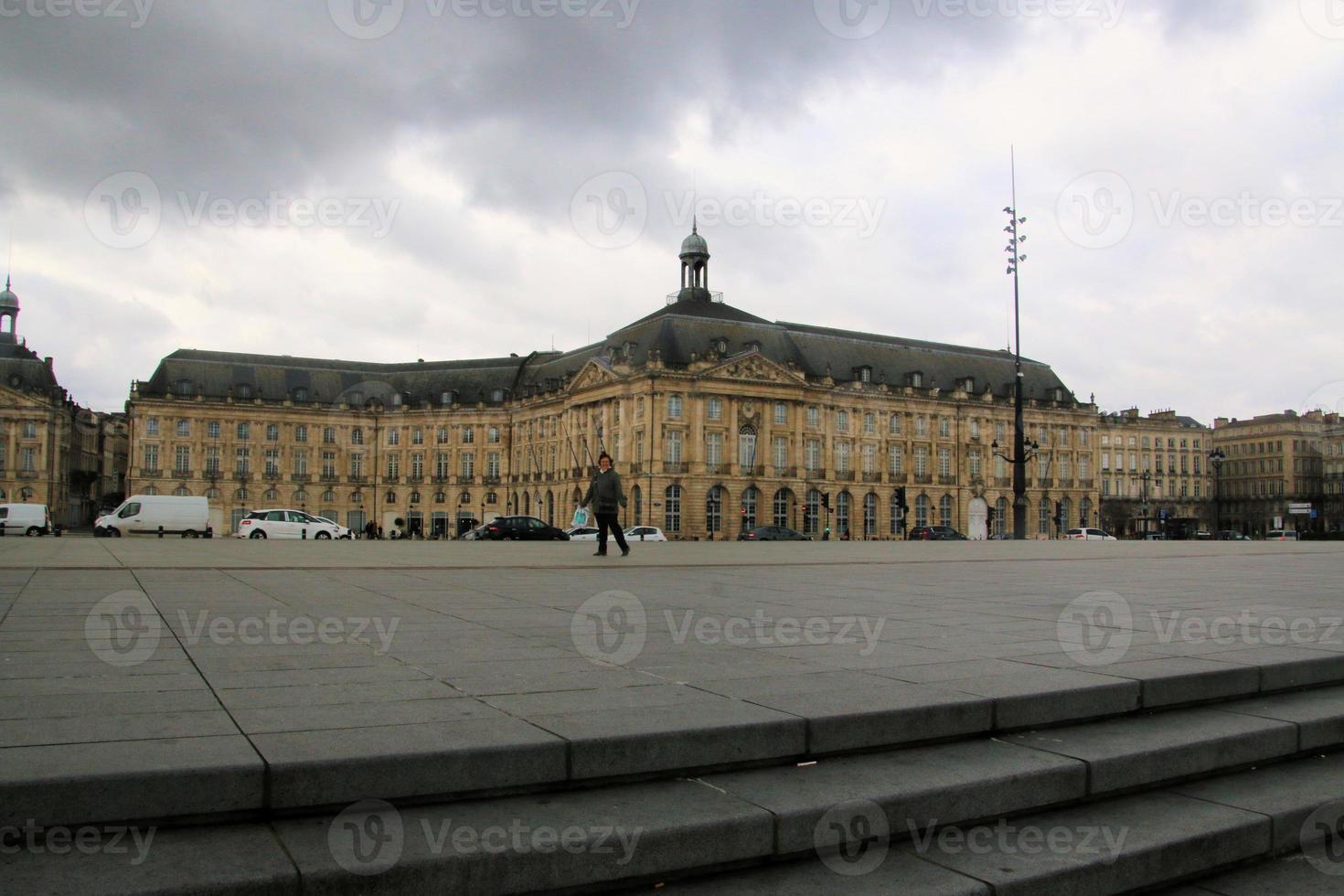 een visie van de stad van Bordeaux in Frankrijk foto