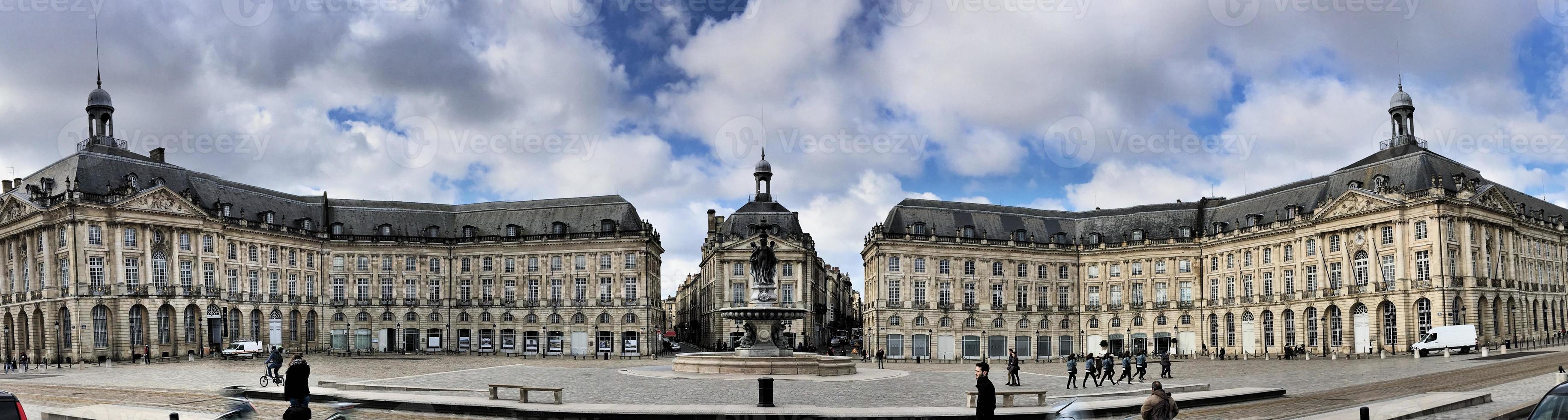 een visie van de stad van Bordeaux in Frankrijk foto
