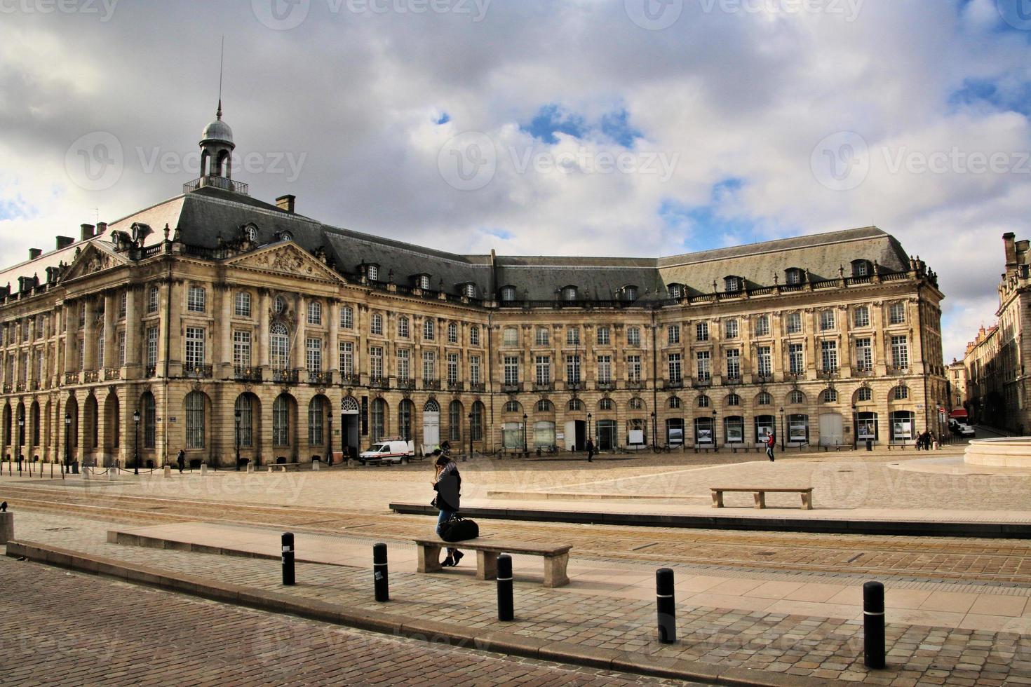 een visie van de stad van Bordeaux in Frankrijk foto