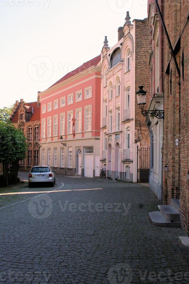 een visie van de stad- van Brugge in belgie foto