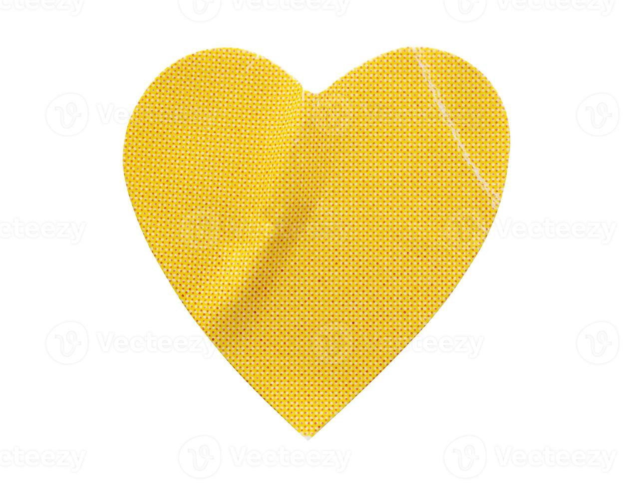 hart vorm sticker geïsoleerd Aan wit achtergrond foto