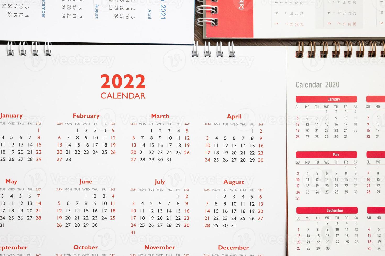 2022 kalender bladzijde achtergrond bedrijf planning afspraak vergadering concept foto