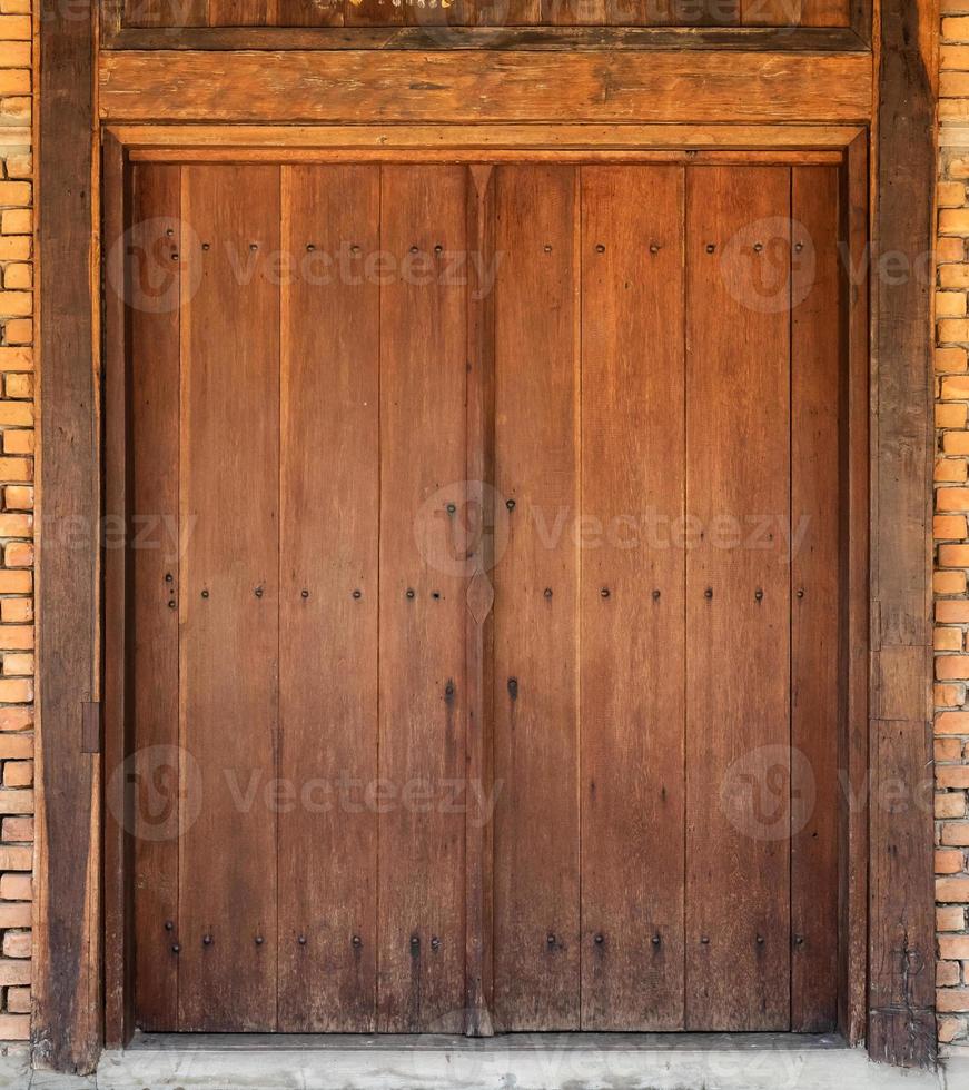 wijnoogst oud houten deur venster achtergrond foto