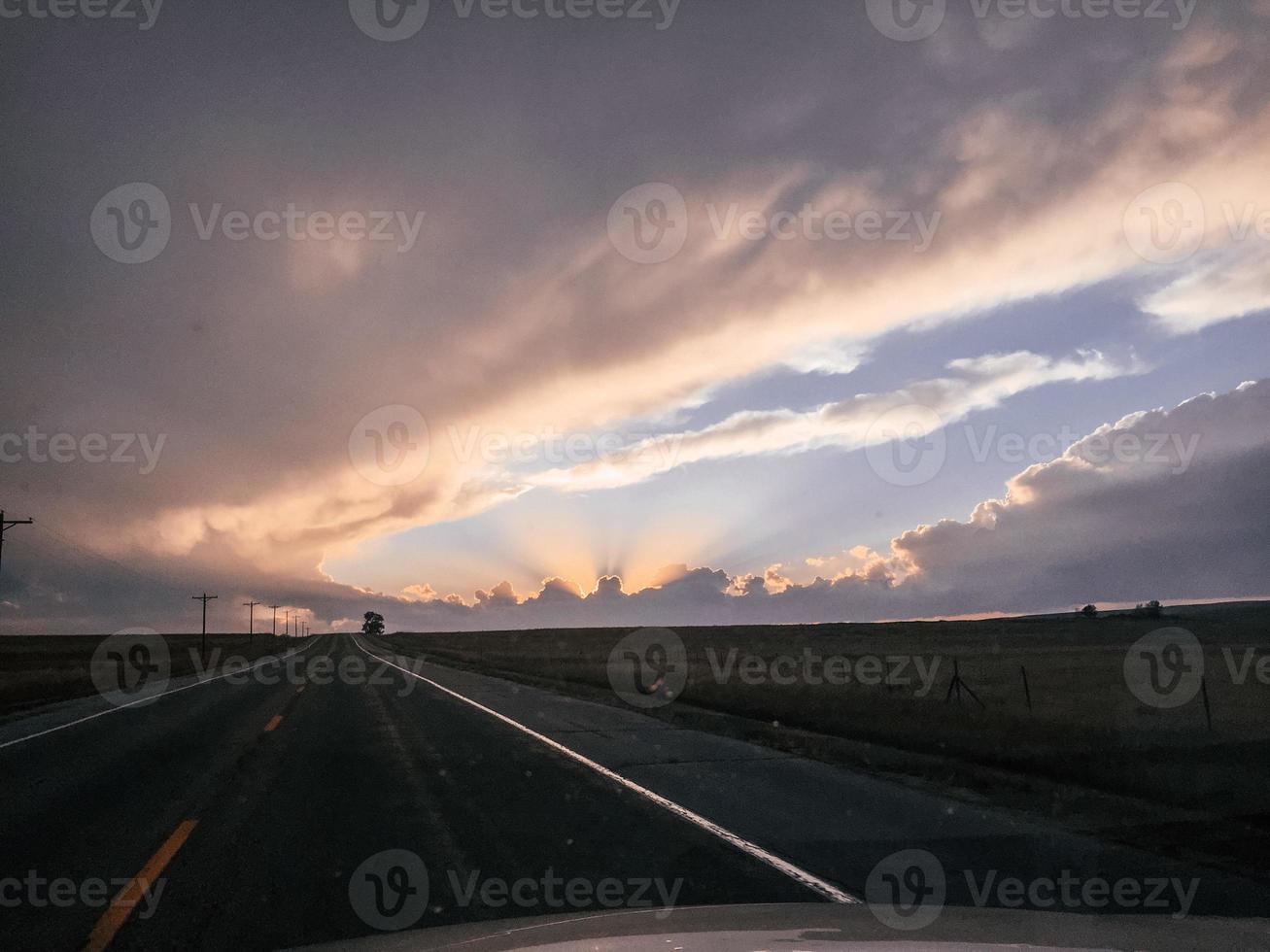 berg weg kant foto