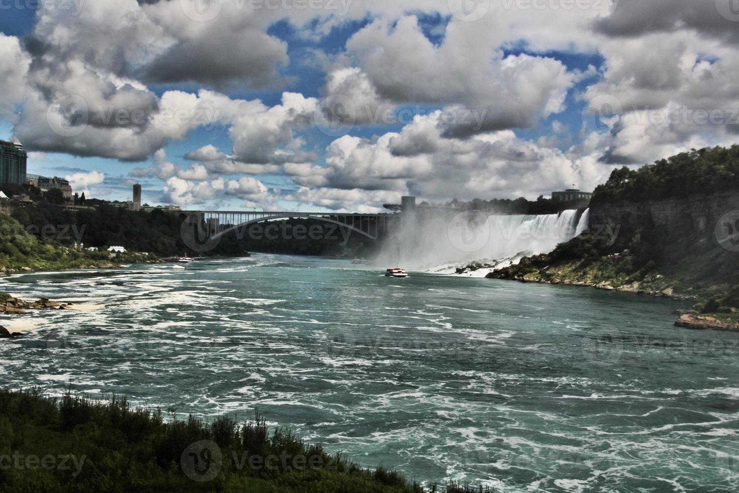 uitzicht op de Niagara-watervallen vanaf de Canadese kant foto