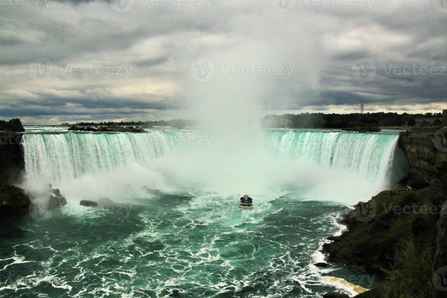 uitzicht op de Niagara-watervallen vanaf de Canadese kant foto