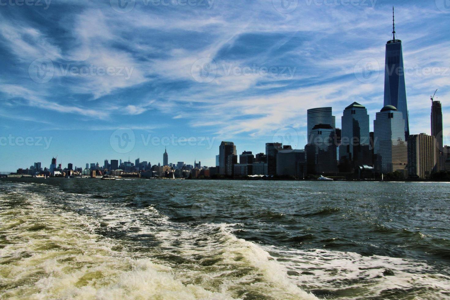 een panoramisch visie van nieuw york foto