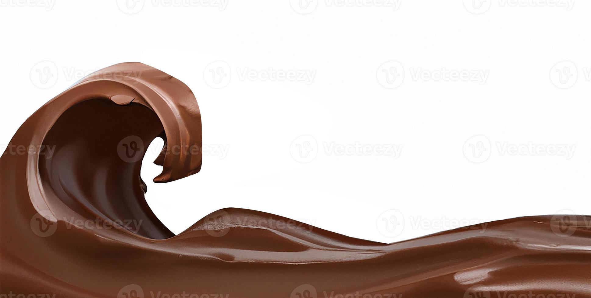 chocola, cacao en koffie spatten. foto