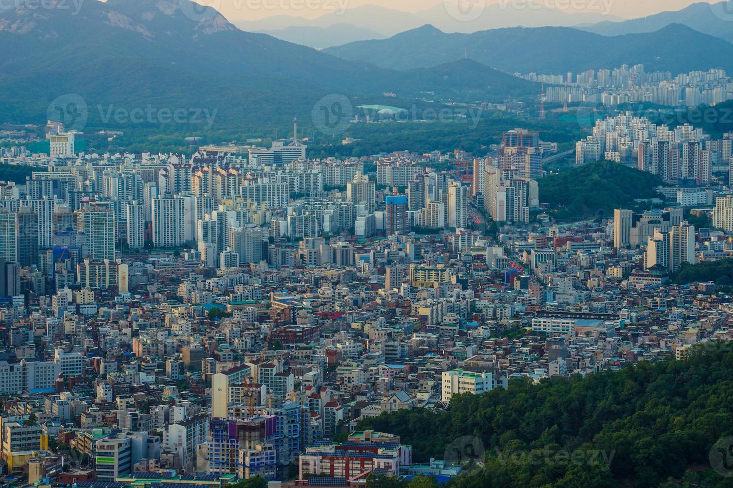 appartement landschap in seoul, korea foto