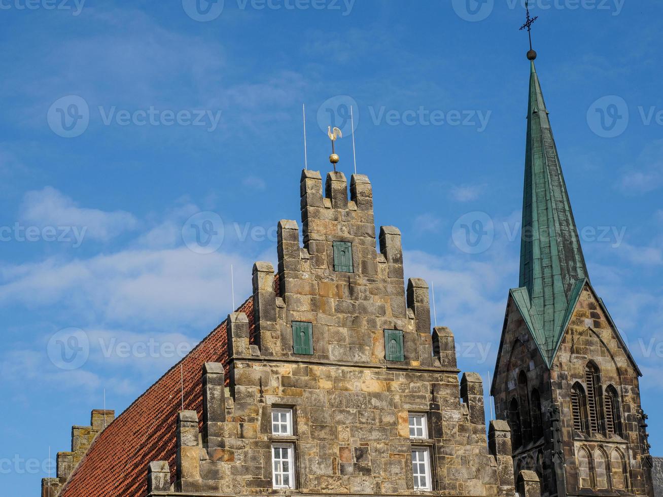 teh stad van schüttorf Bij de vechten rivier- in Duitsland foto