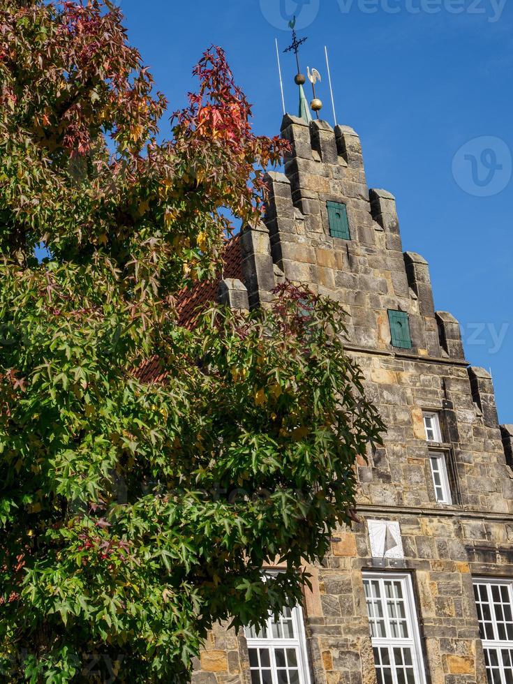 teh stad van schüttorf Bij de vechten rivier- in Duitsland foto