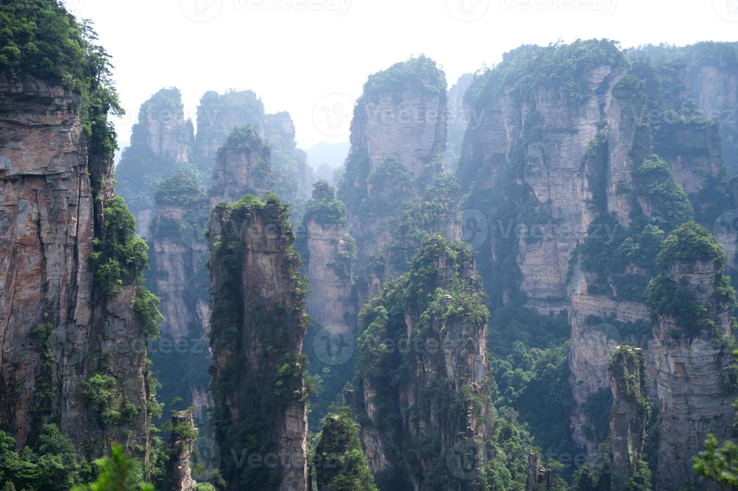 mysterieuze bergen zhangjiajie, provincie hunan in china. foto