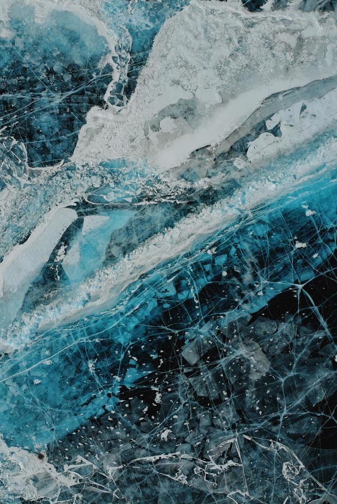 gletsjer bij baikalmeer in siberië foto