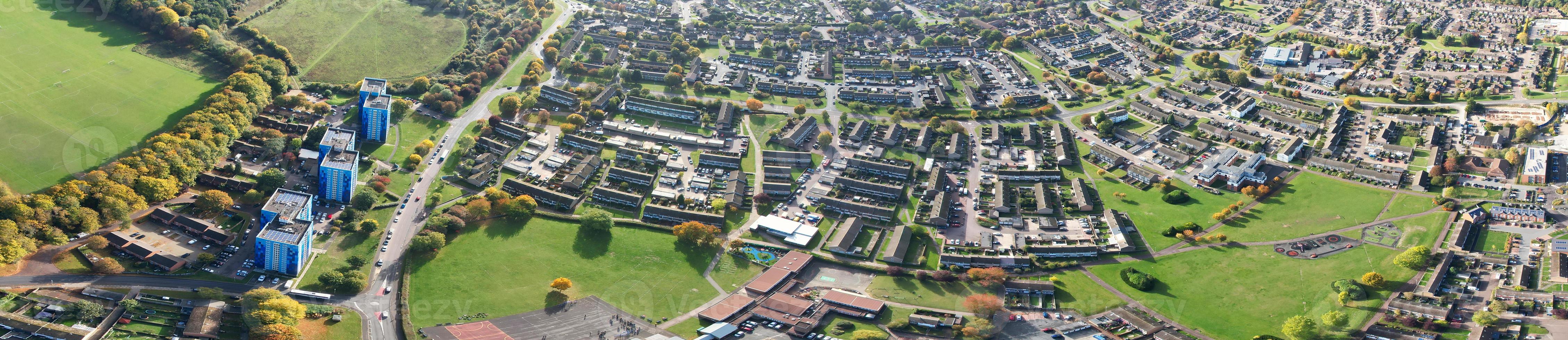 het beste antenne visie van Brits stad van Engeland, drone's camera beeldmateriaal foto