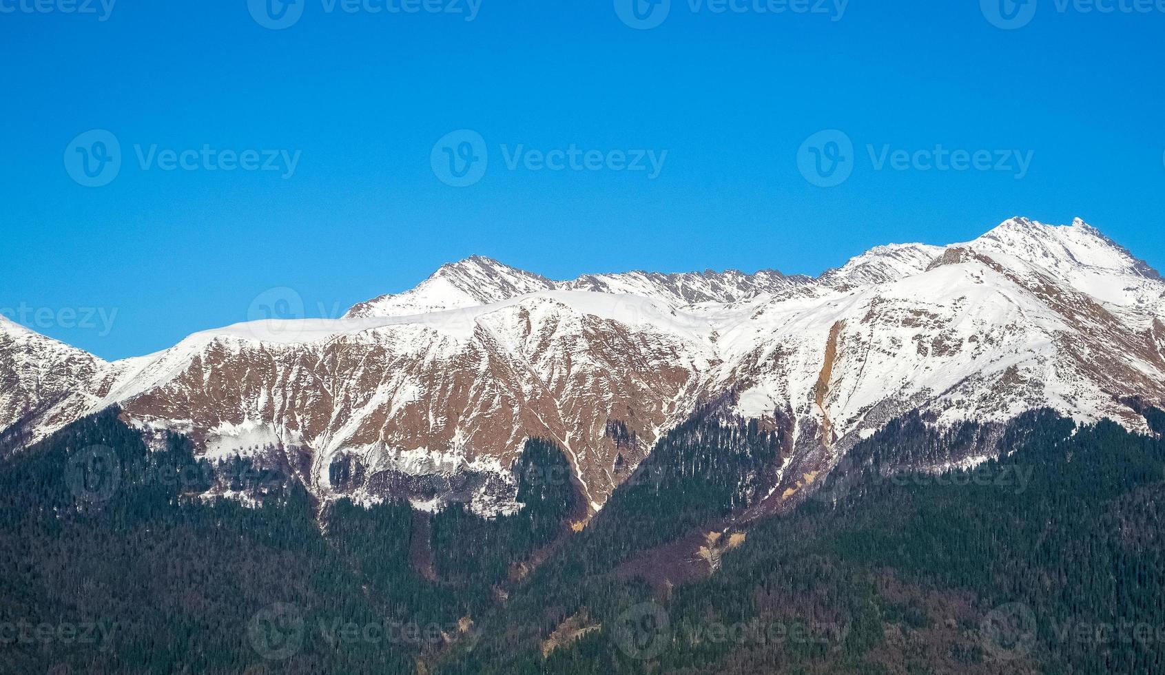 Kaukasus bergen, krasnaya polyana, rosa hulpverlener, Rusland foto