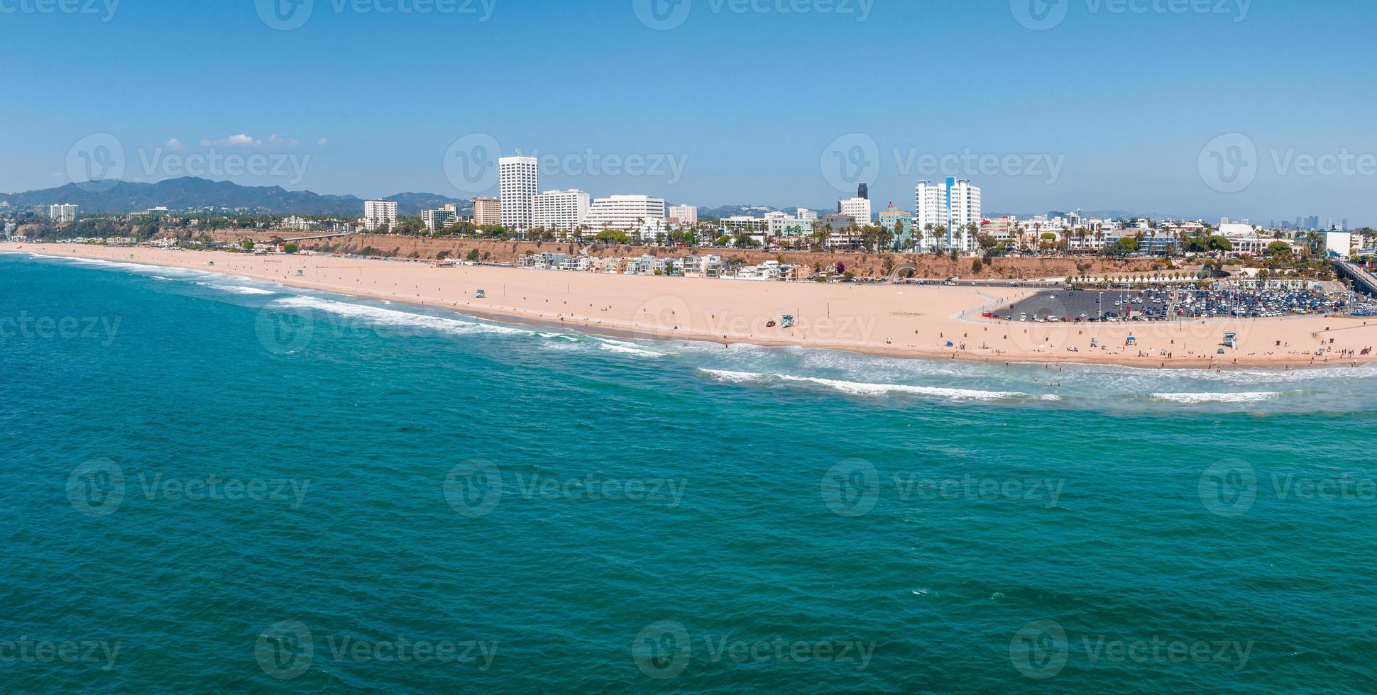 antenne visie van de kustlijn in Venetië strand, ca foto