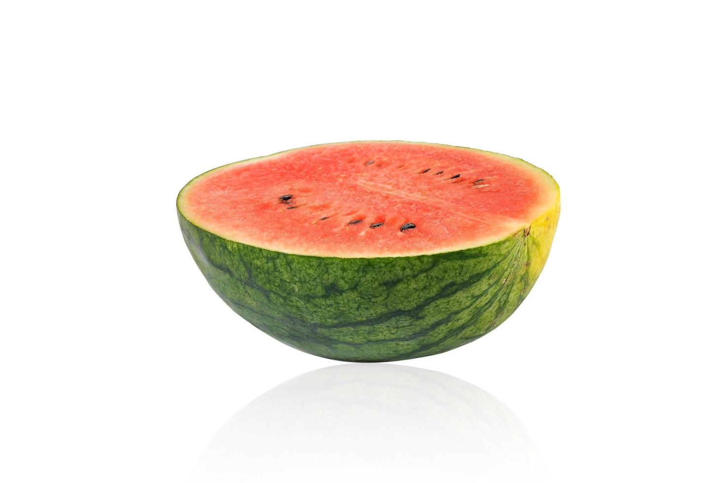 half gesneden watermeloen foto