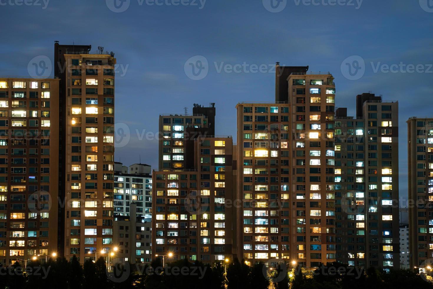 nacht visie in de omgeving van nodeul eiland in seoel, Korea foto