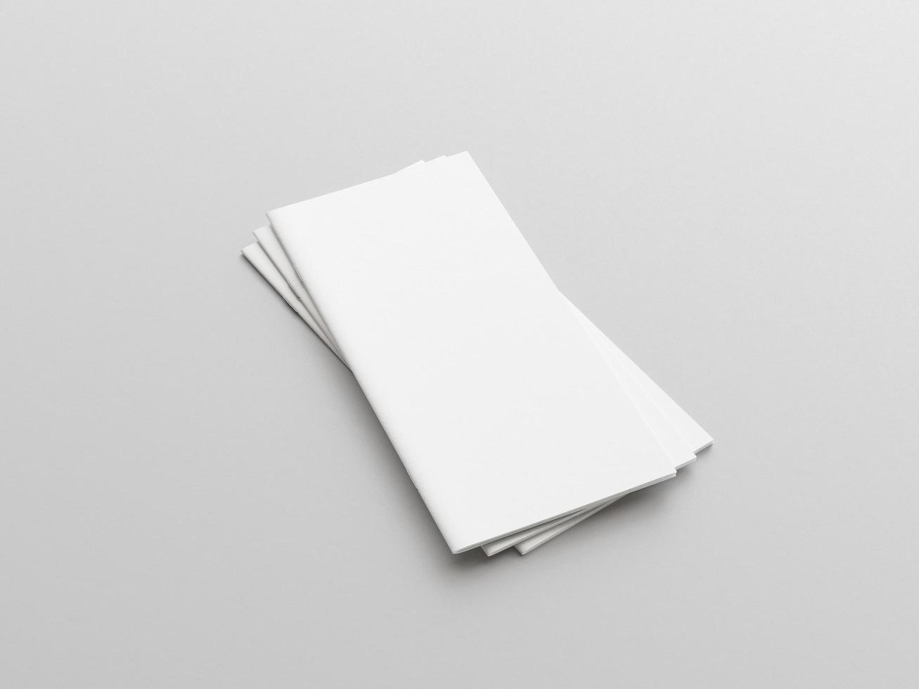 dl tweevoudig folder mockup foto