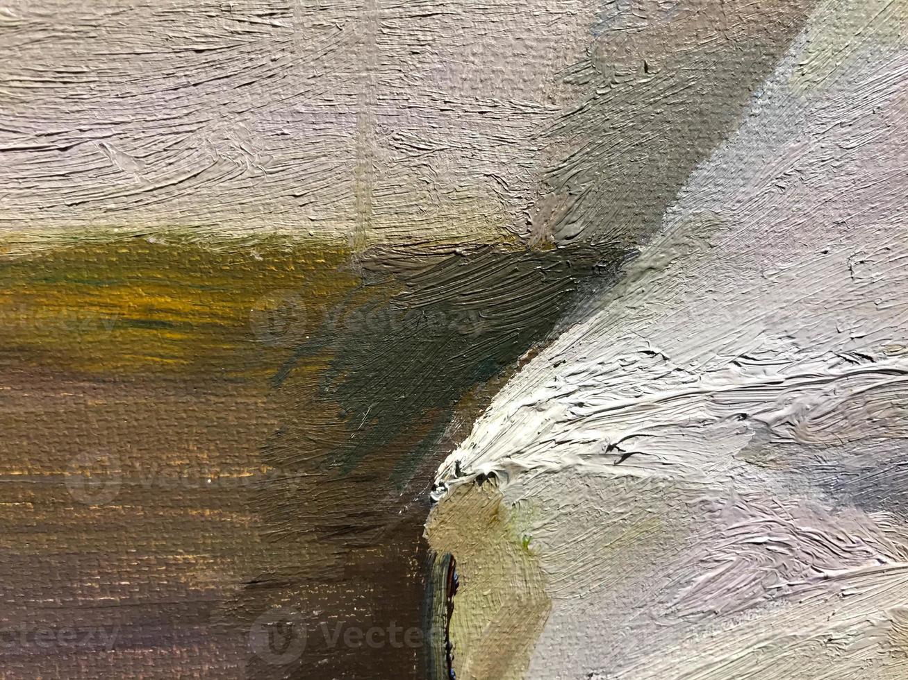 veelkleurig textuur, verf Aan canvas. acryl was toegepast naar de canvas met een borstel. artiest jas, verven gemengd met water, geschilderd halve cirkel. de achtergrond foto