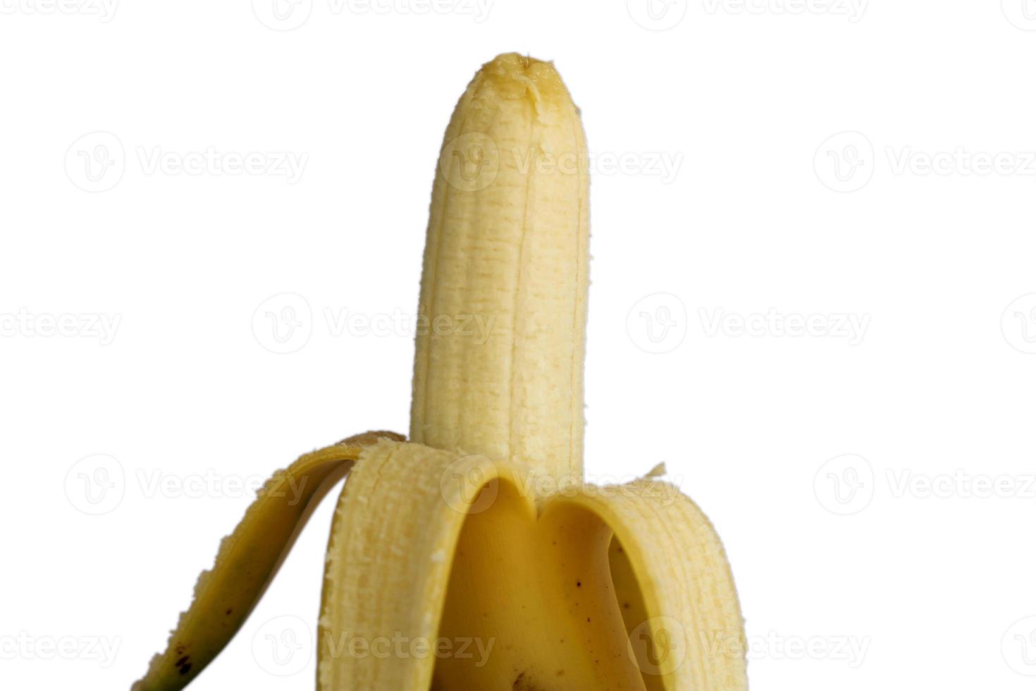 geschild banaan geïsoleerd Aan wit achtergrond foto