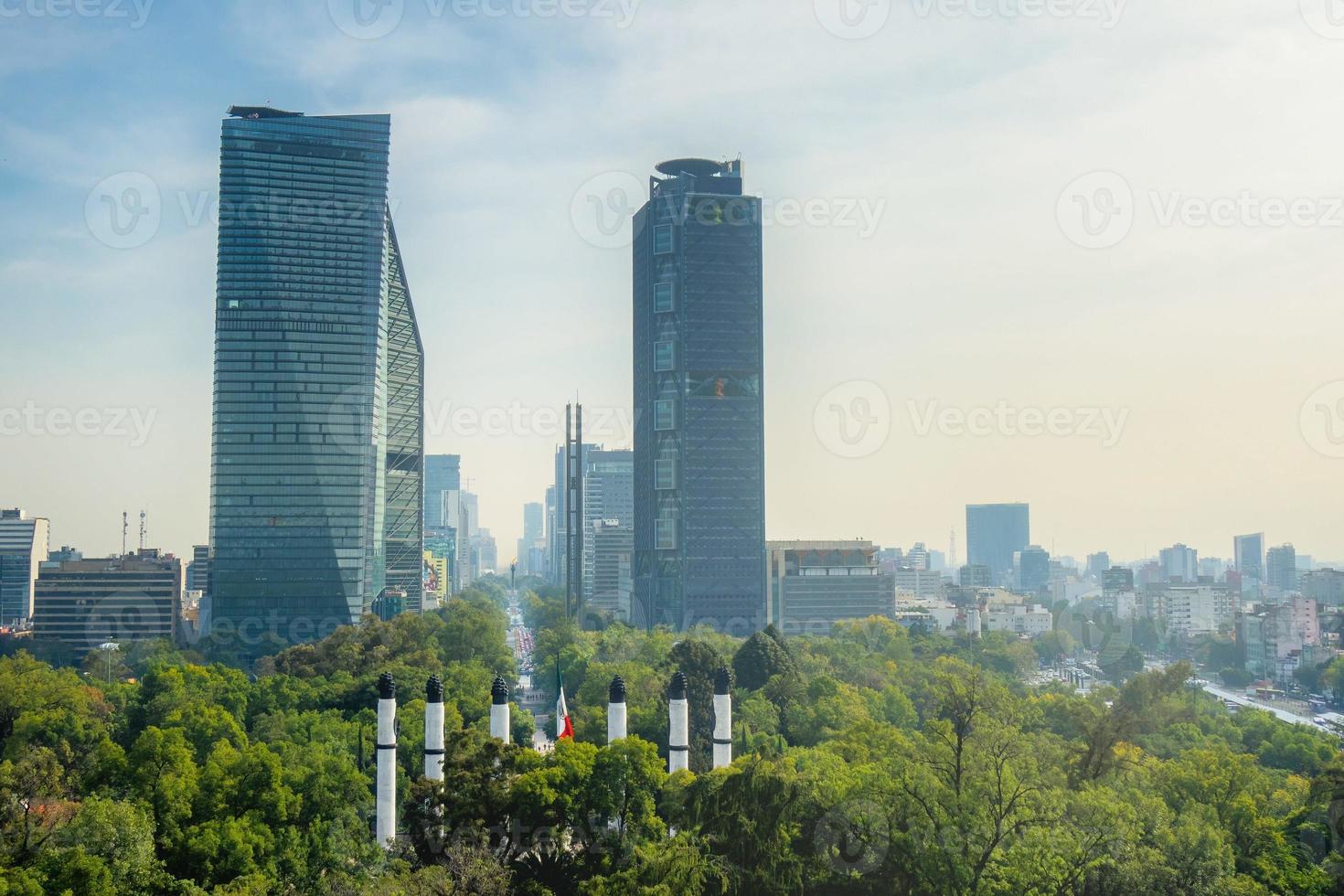 Mexico stad, paseo de la hervormen, altaar naar de vaderland foto