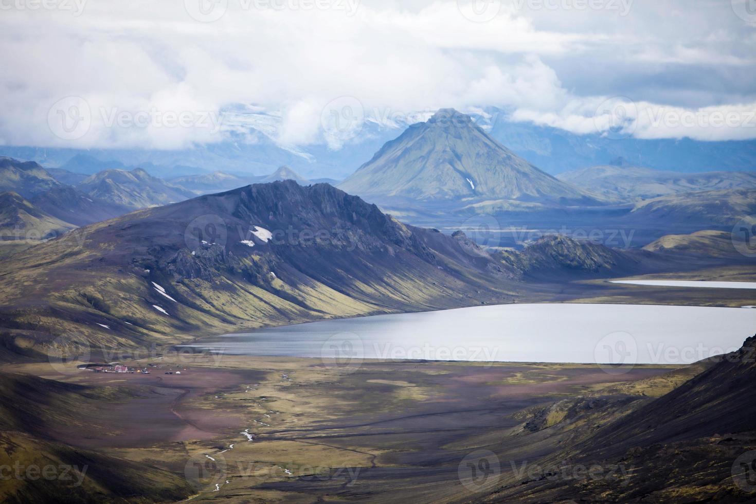 vulkanisch landschap - Landmannalaugar, IJsland foto