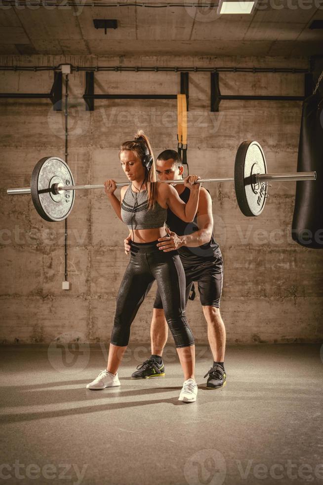 crossfit opleiding met trainer foto