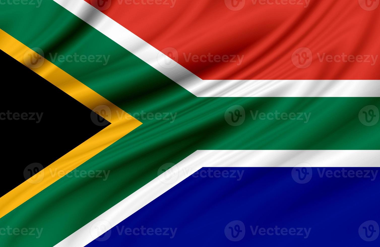 vlag van zuiden Afrika - geadopteerd Aan 27e april 1994, naar vervangen de vlag dat had geweest gebruikt sinds 1928. de nieuw nationaal vlag, ontworpen door frederick bruin, was gekozen naar staan voor de nieuw democratie. foto