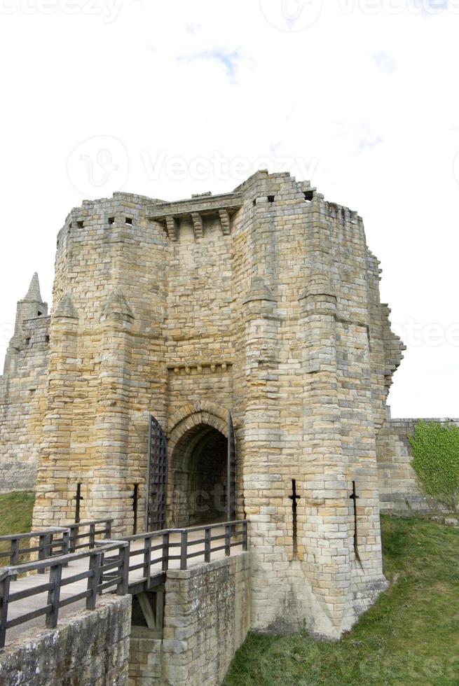 werk waard kasteel in Northumberland Engeland foto