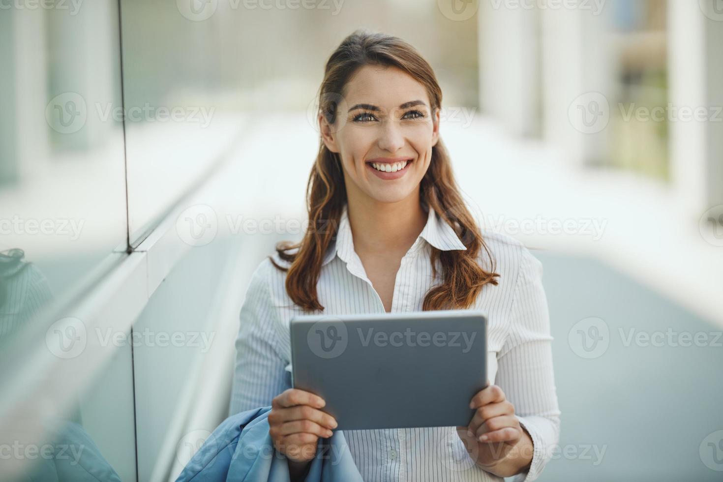 beheren haar werk dag de digitaal manier foto