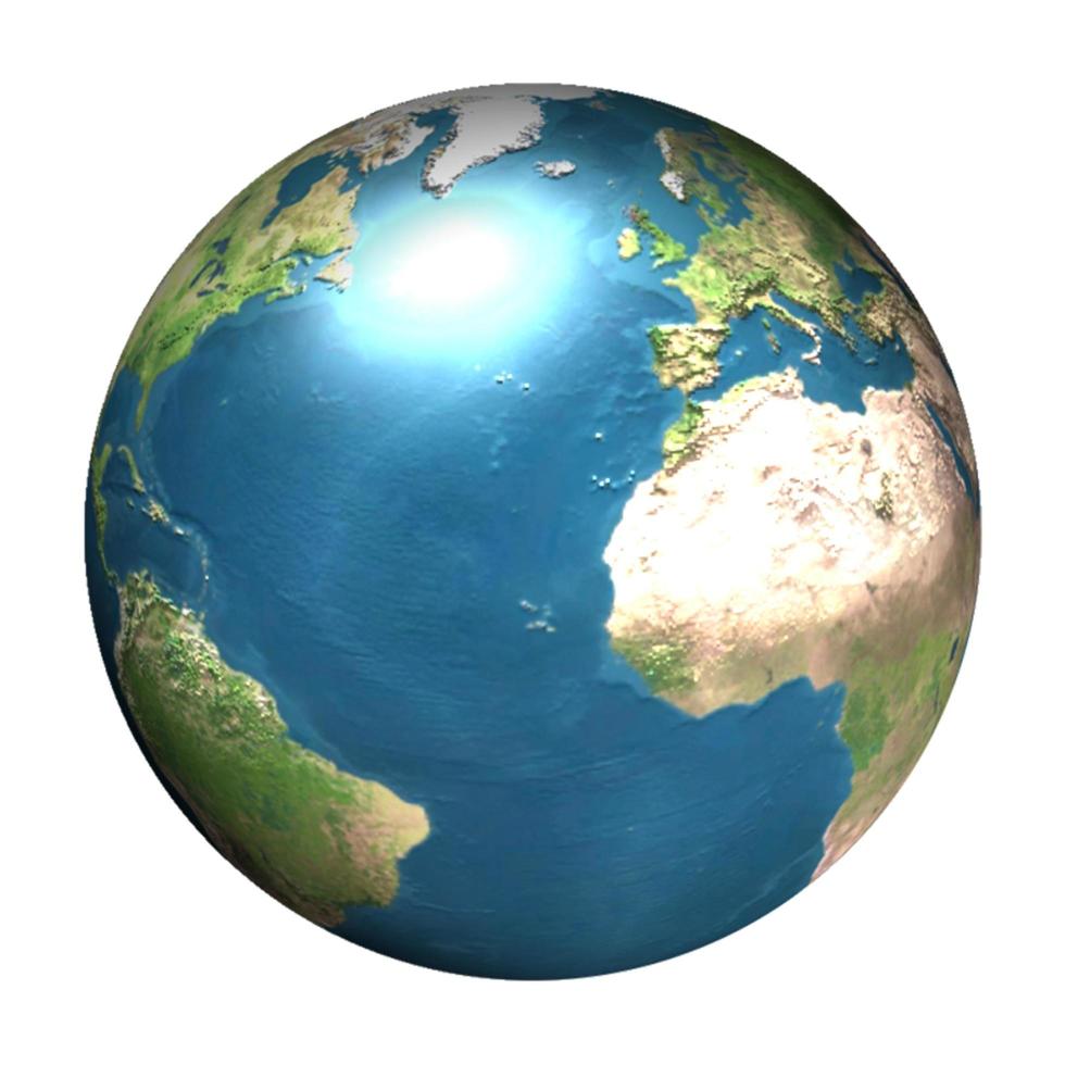 3d aarde wereldbol foto