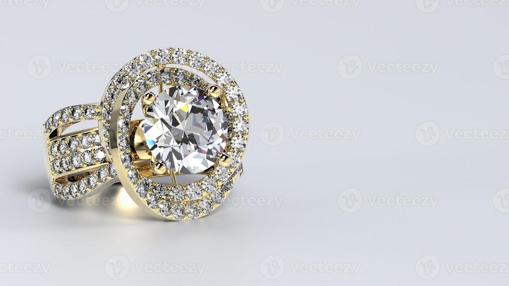 bruiloft, ring, goud, zilver, diamant, verloving, mode, huwelijk, steen, 3d geven foto