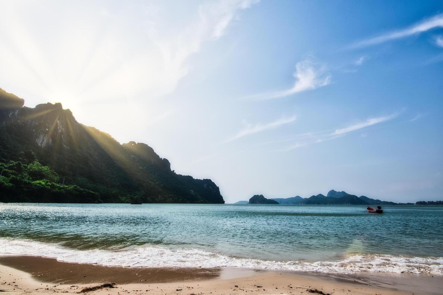 uitzicht vanaf het strand foto