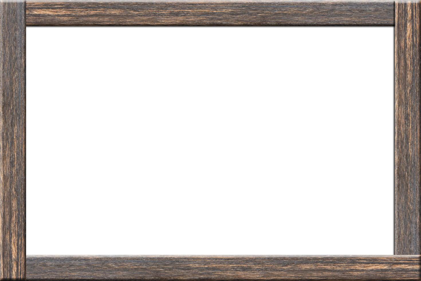houten frame op witte achtergrond foto