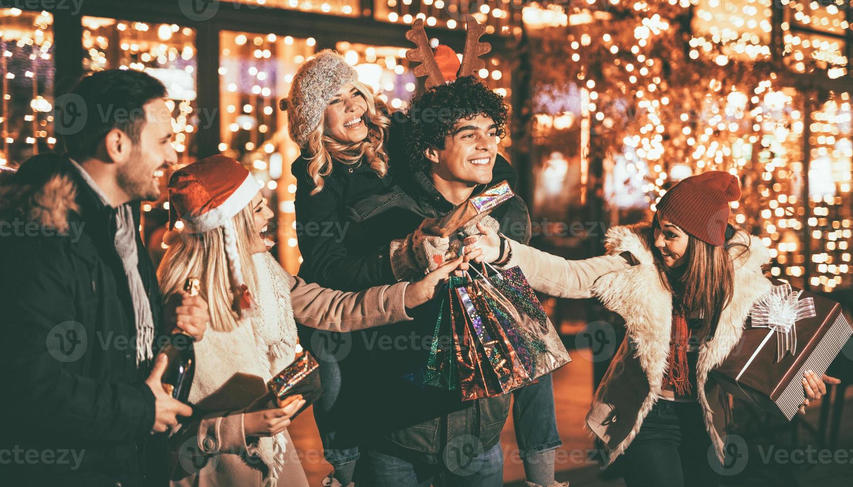 Kerstmis boodschappen doen visie foto