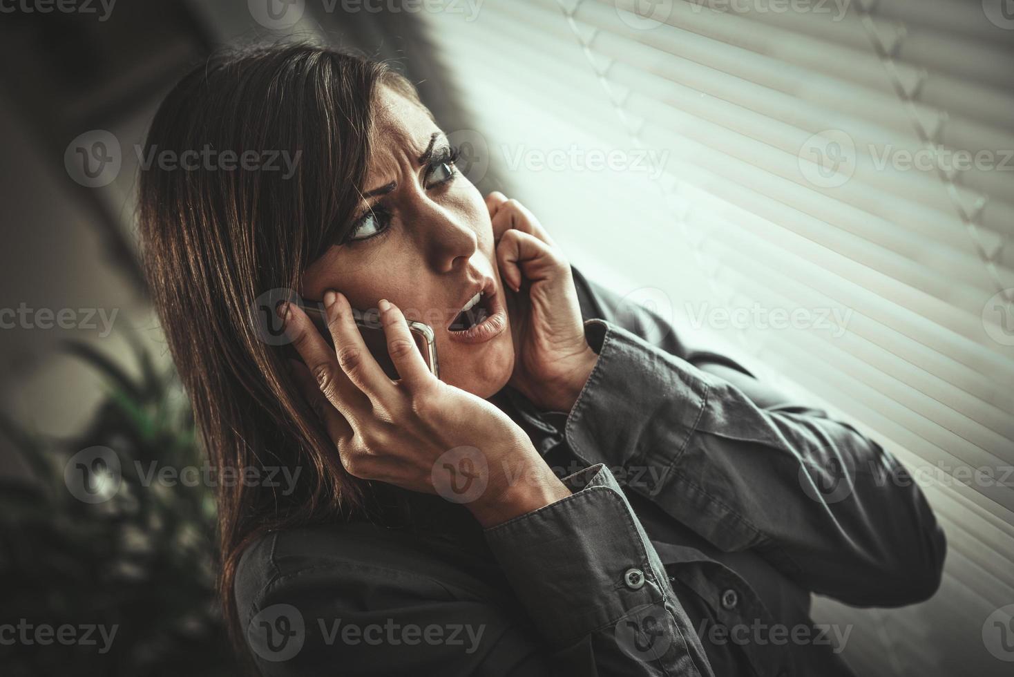 angst vrouw visie foto