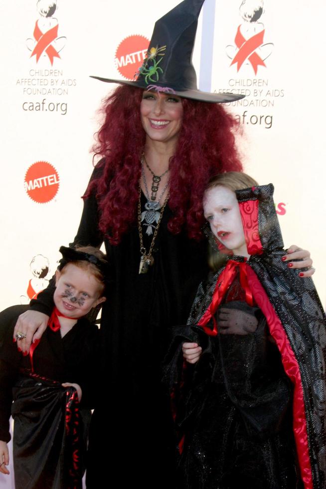 los engelen, okt 30 - melora hardin , haar kinderen arriveert Bij de 17e jaar- droom halloween profiteren caaf Bij blaffer hanger Aan oktober 30, 2010 in de kerstman monica, ca foto