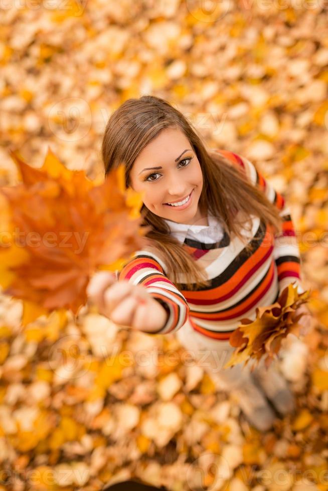 herfst meisje visie foto