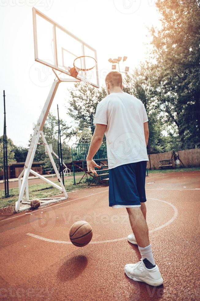 straat basketbal betaler foto