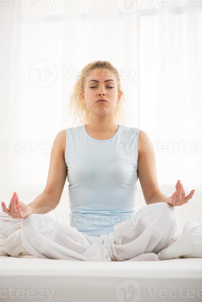 yoga in de ochtend- foto