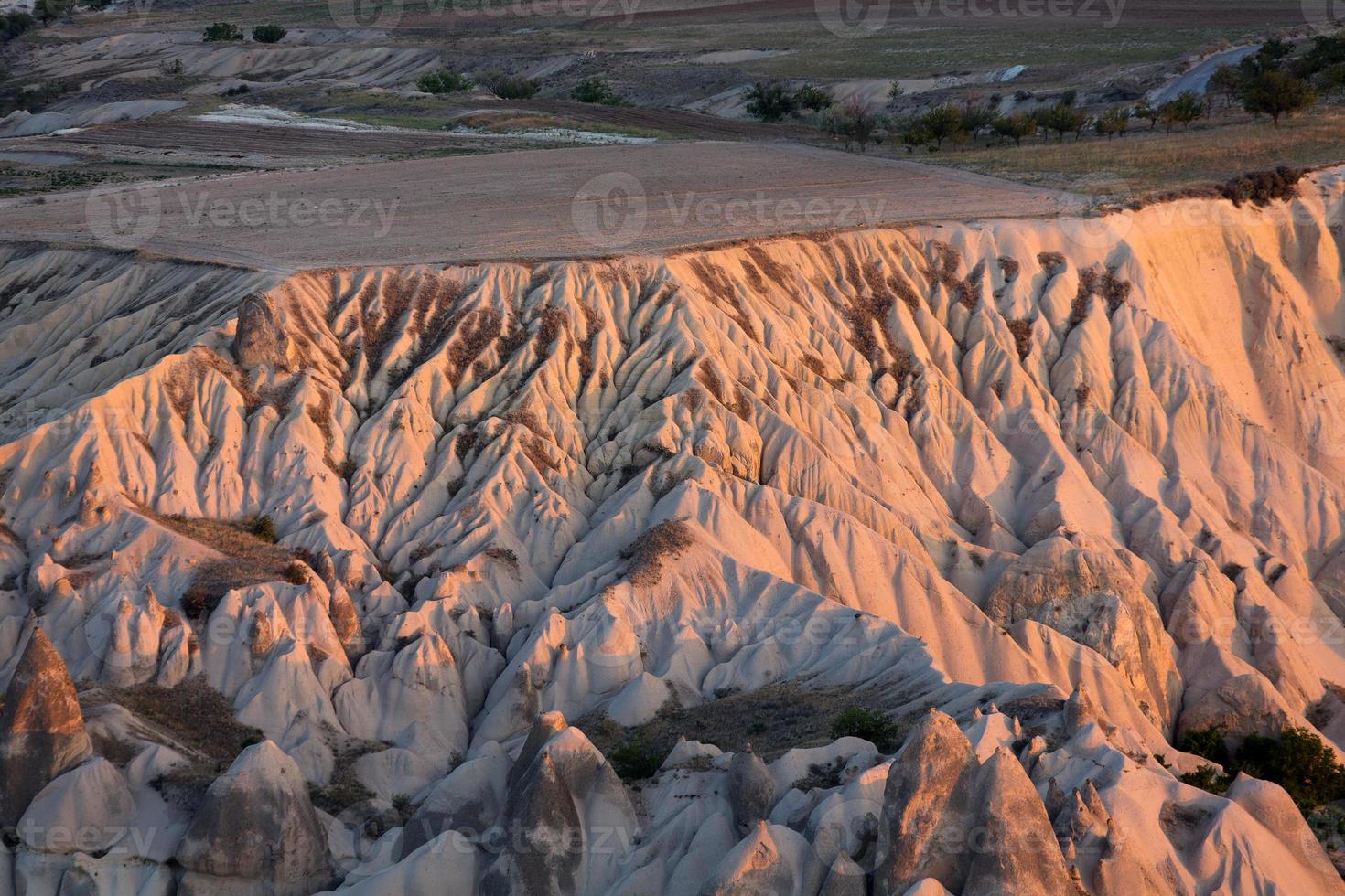 de zonsopgang boven Cappadocië foto