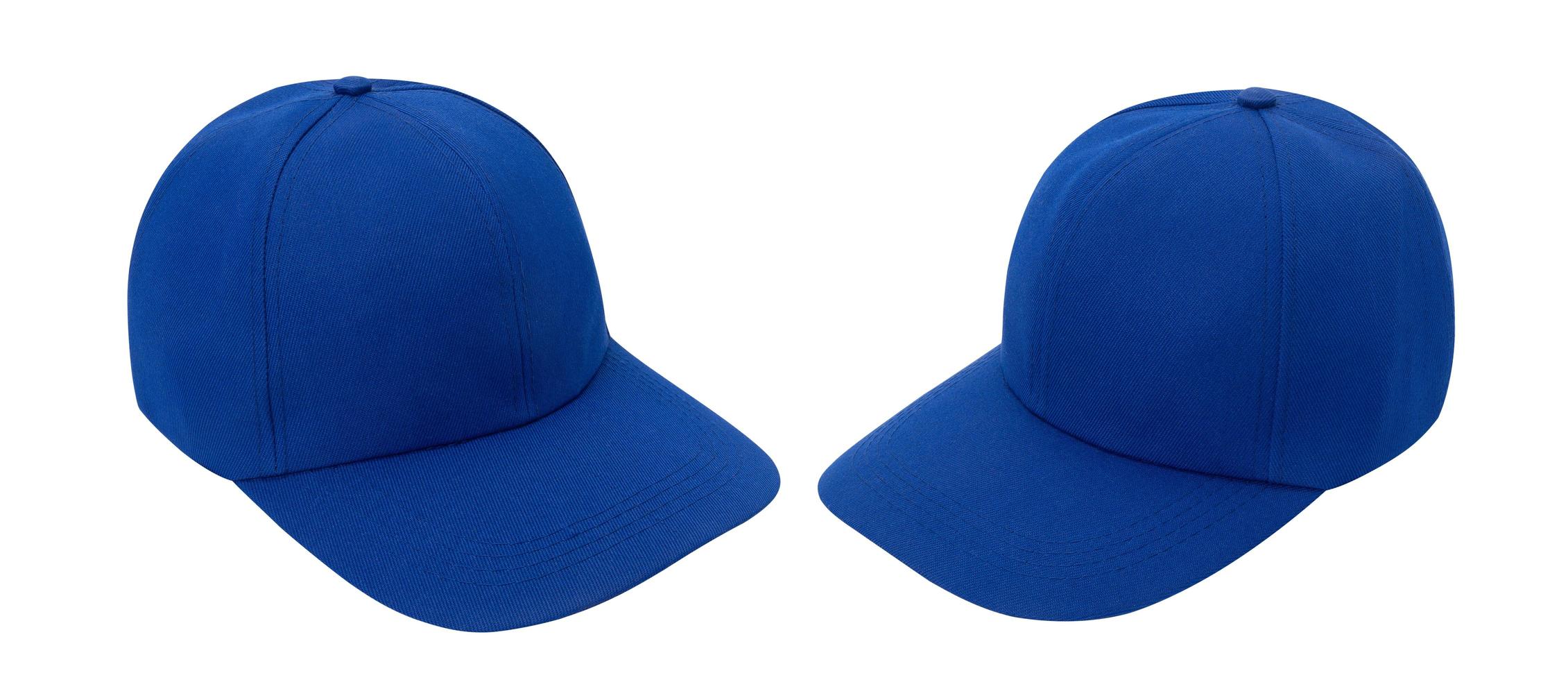 blauwe baseballcap mockup foto