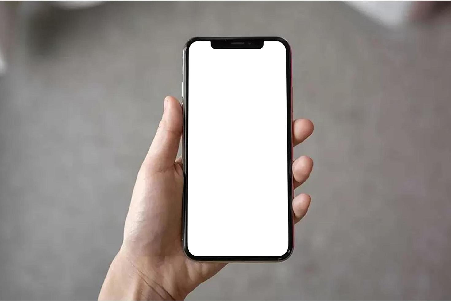 mobiel telefoon hangende tintje scherm mockup foto