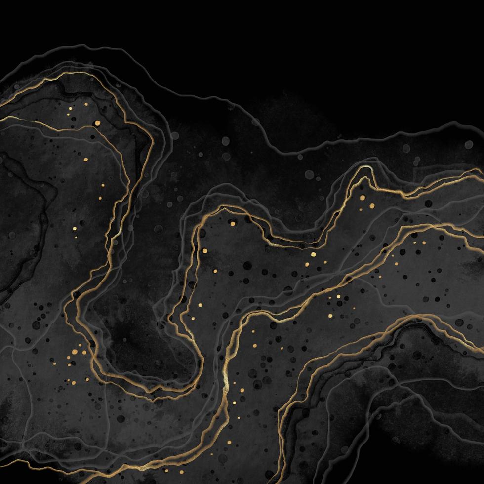 zwart marmeren achtergrond met goud strepen foto