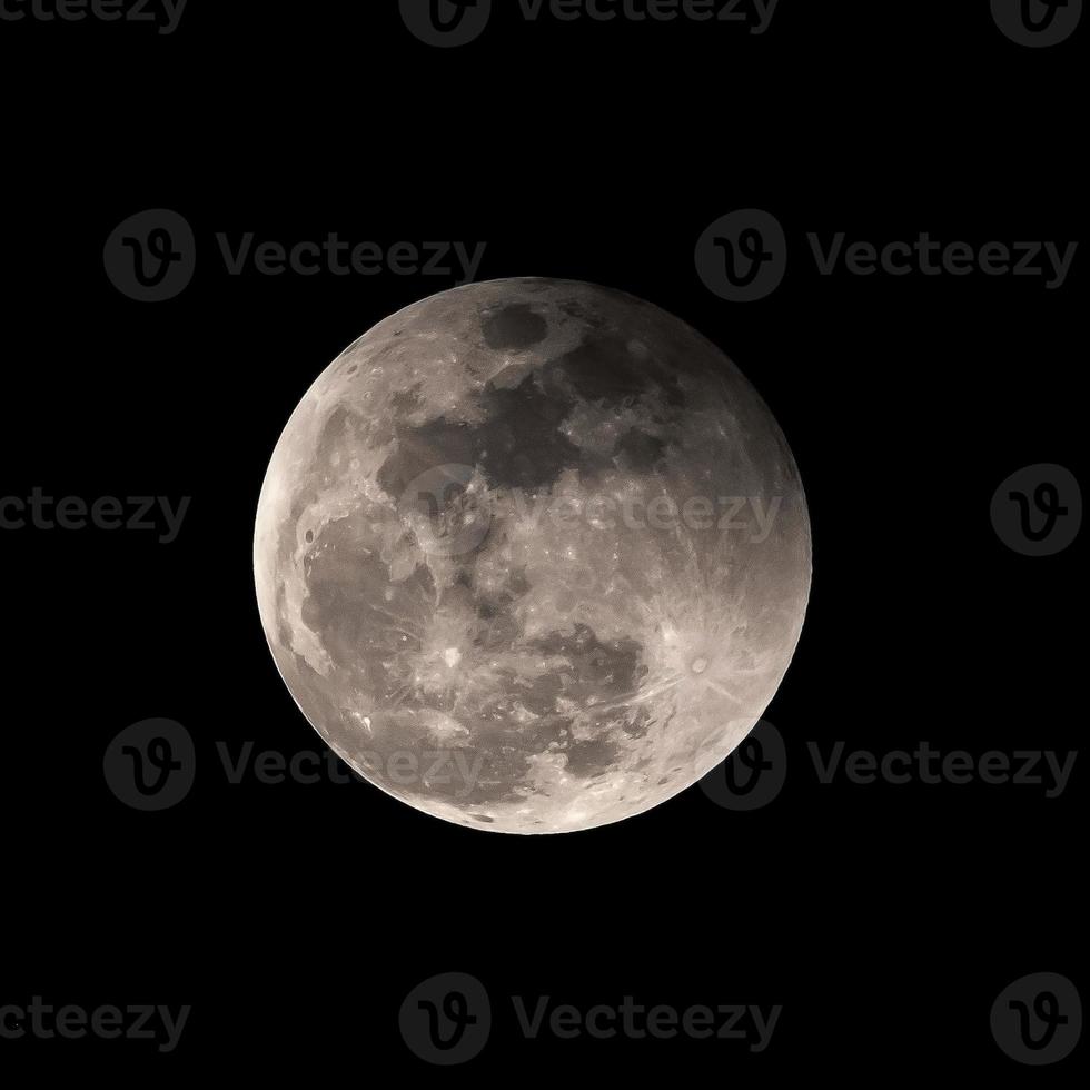 maan Aan de donker nacht donker achtergrond foto