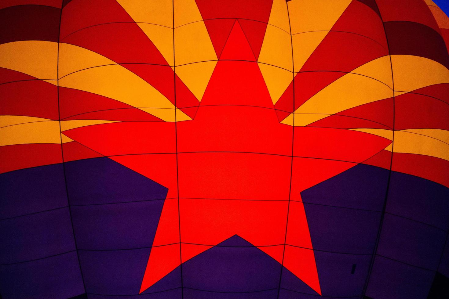 phoenix, arizona, 2020 - close-up van het ontwerp van een heteluchtballon foto