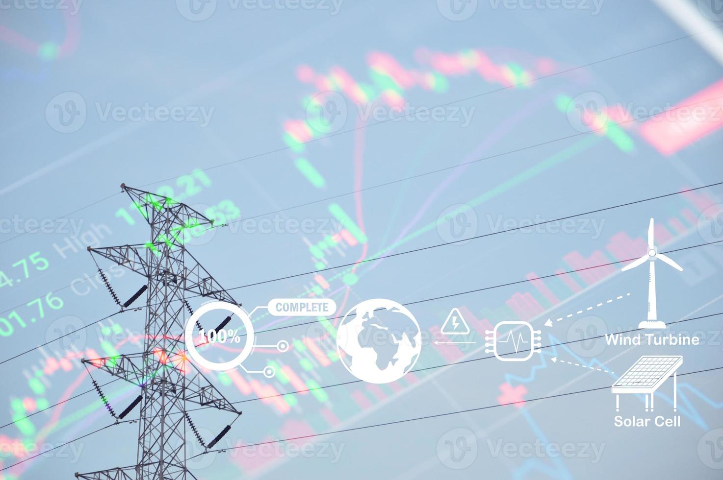 concept van energie tekort natuurlijk hernieuwbaar energie zijn in heel hoog vraag naar foto