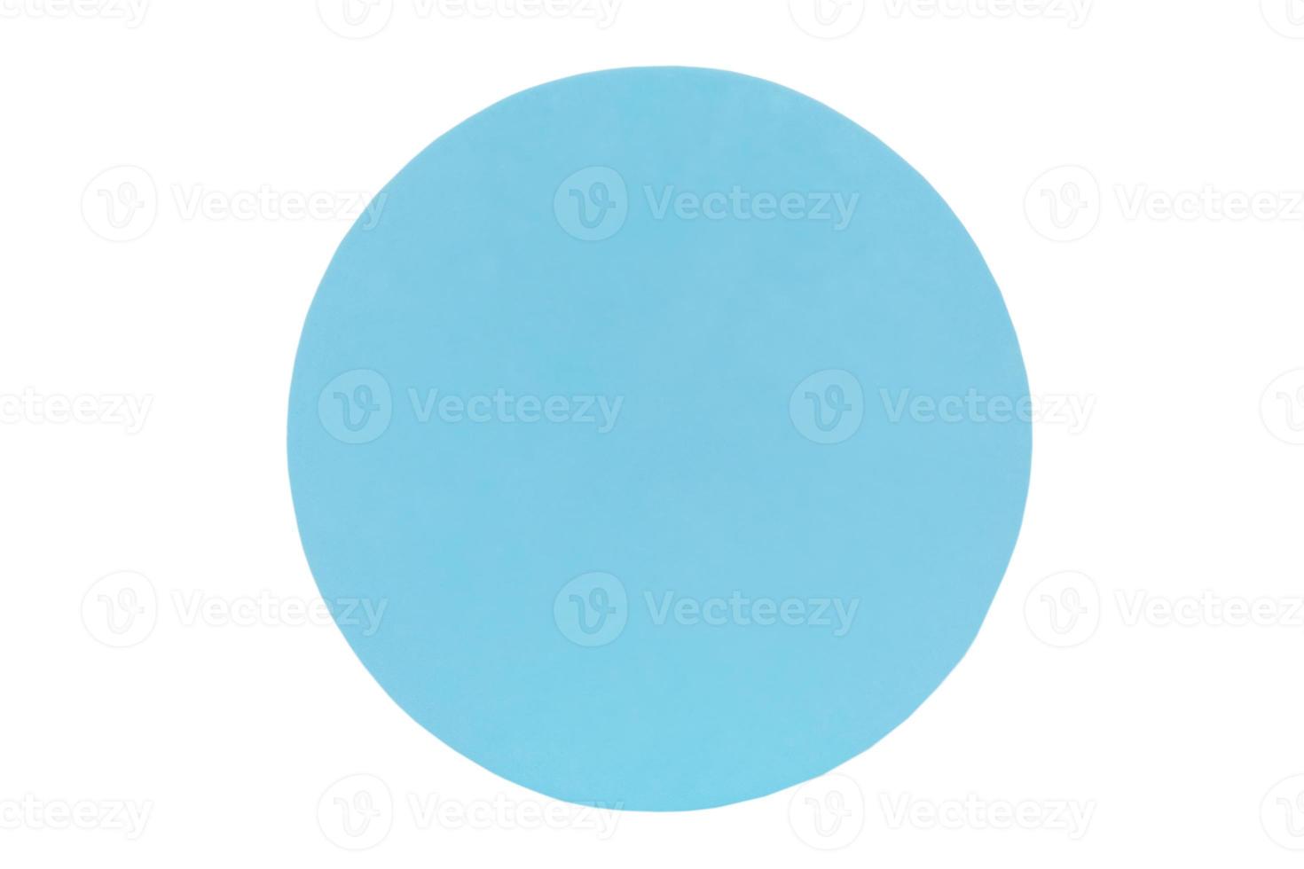 cirkel blauw isoleren Aan wit achtergrond. de figuur is geplaatst Aan wit. foto